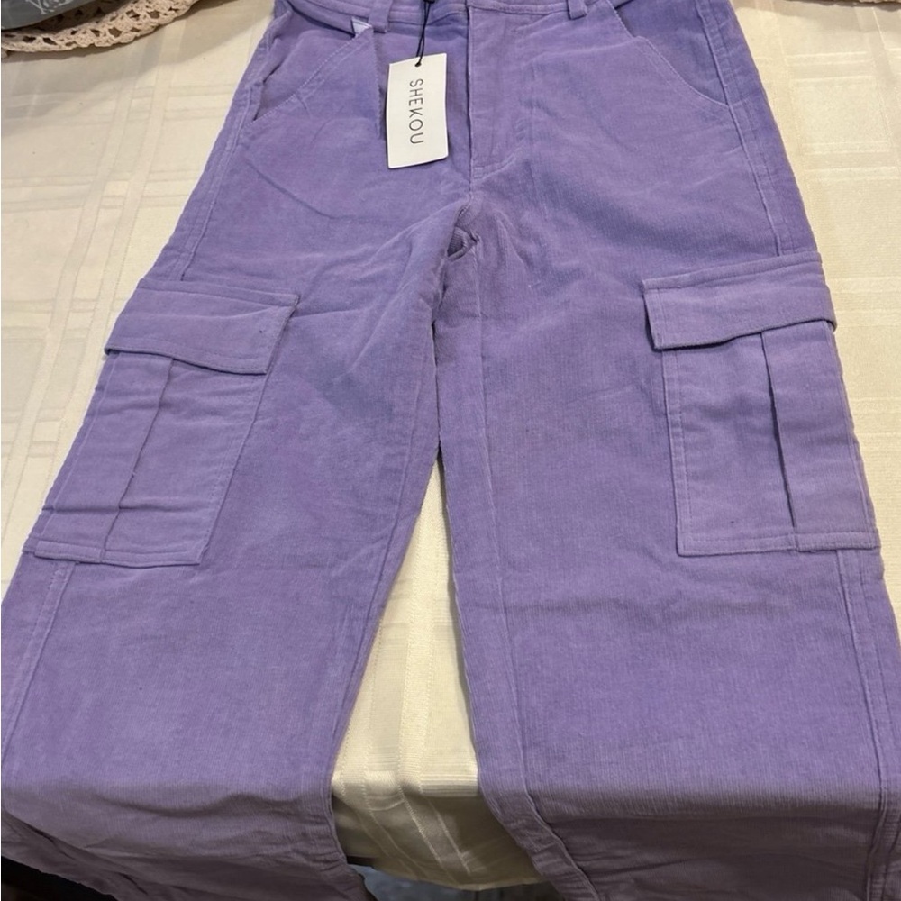 Shekou Kids Lavender Cargo Pants